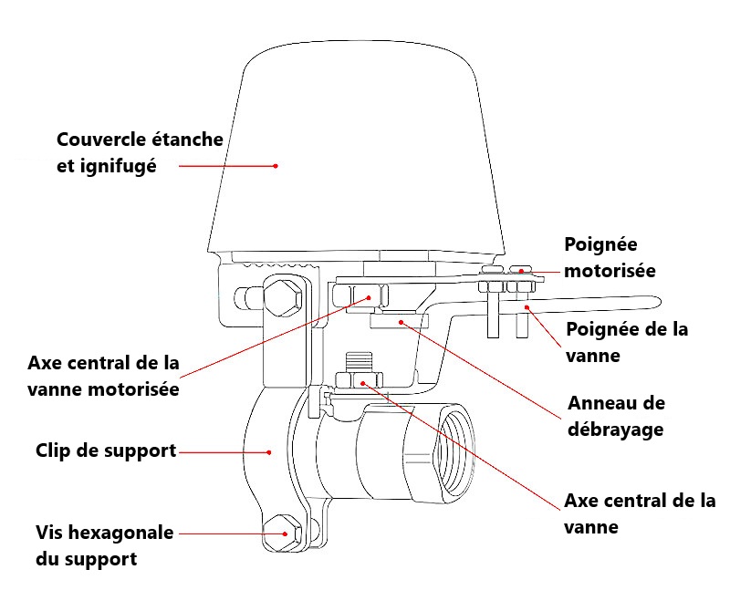 Présentation de la motorisation de vanne ZigBee NOUS LZ3